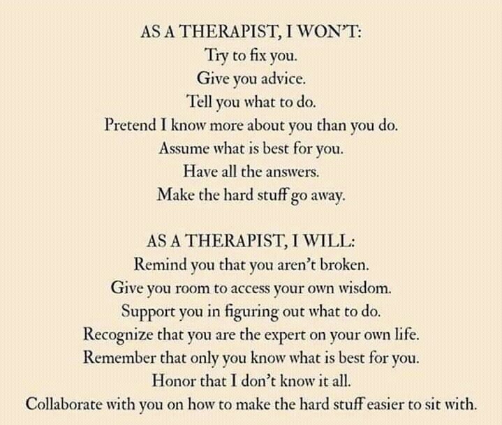 As a therapist poem